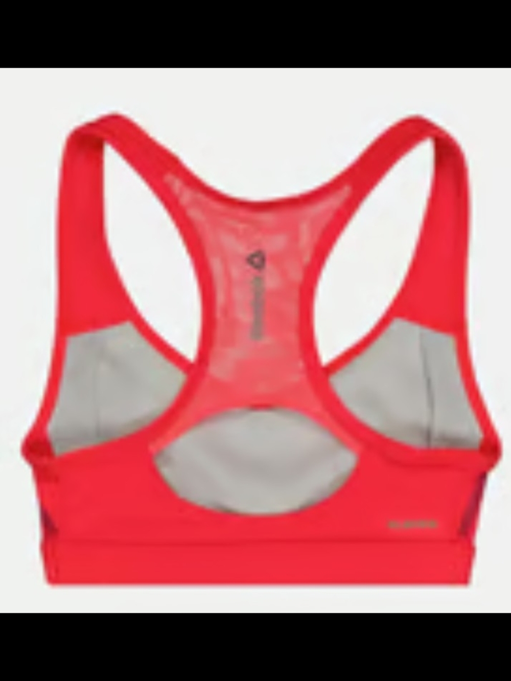Reebok Bright Orange Racerback Mesh-Back Sports Bra